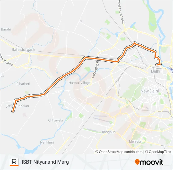 883BLTD Bus Line Map