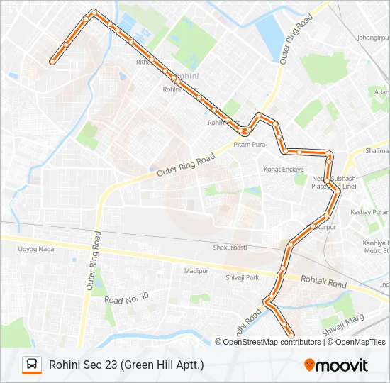 990ECL Bus Line Map