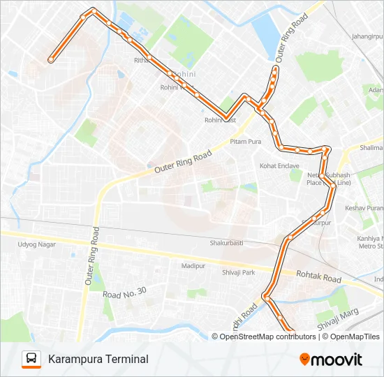 990ECL Bus Line Map