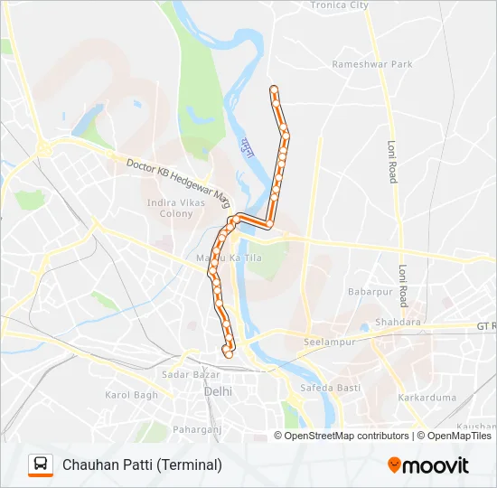 258 Bus Line Map