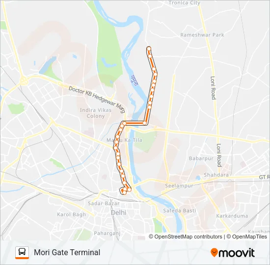 258 Bus Line Map