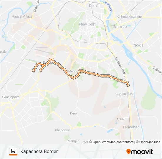 717A Bus Line Map