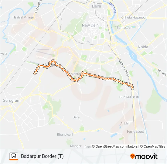 717A Bus Line Map