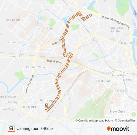 891 Bus Line Map