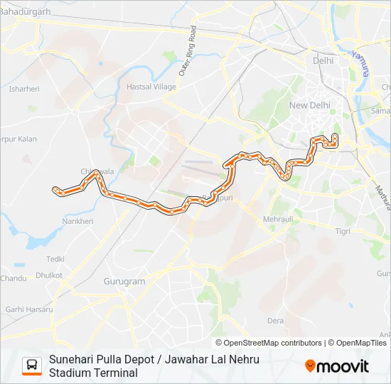 745 Bus Line Map