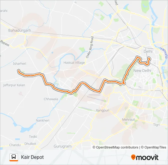 728E Bus Line Map