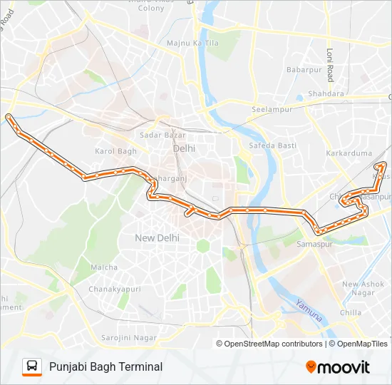 85 Bus Line Map