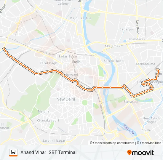 85 Bus Line Map