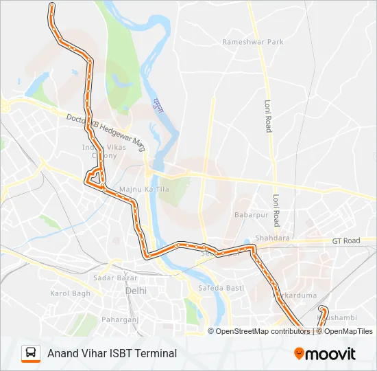143 Bus Line Map