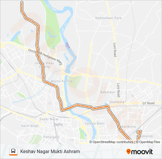 143 Bus Line Map