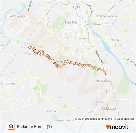 717 Bus Line Map