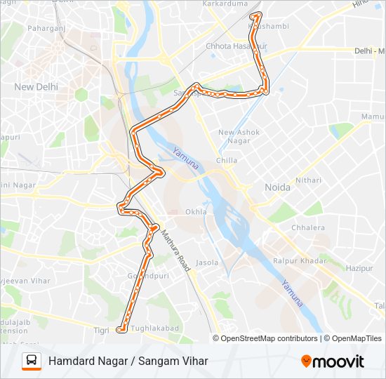 311A Bus Line Map