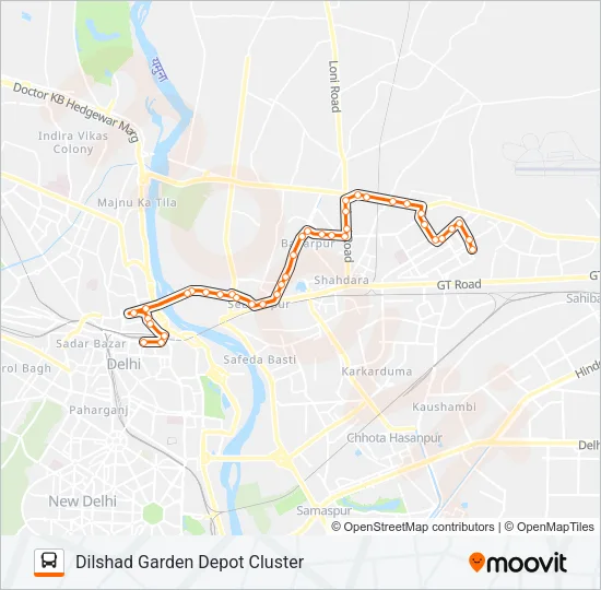 205 Bus Line Map