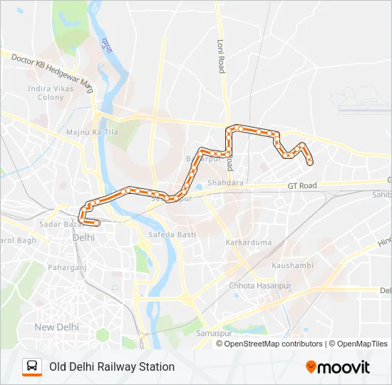 205 Bus Line Map
