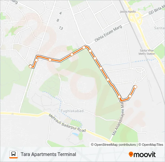 540STL Bus Line Map