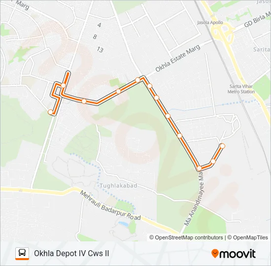 540STL Bus Line Map