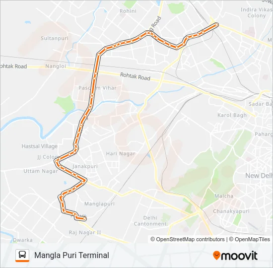 761 Bus Line Map