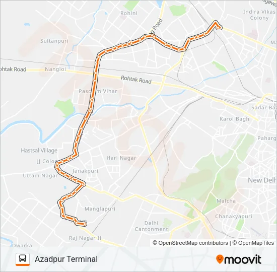 761 Bus Line Map