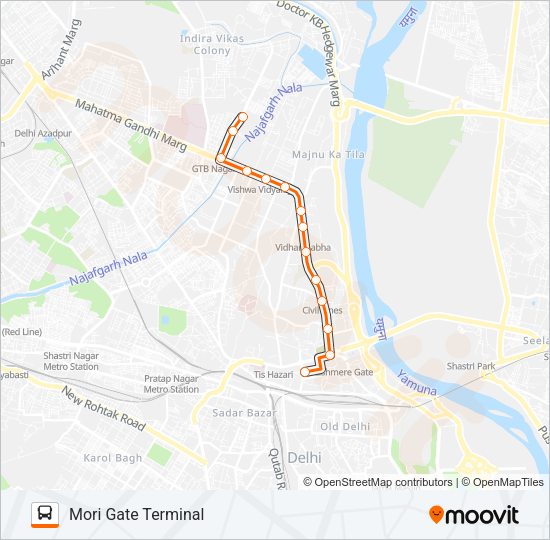185LSTL Bus Line Map