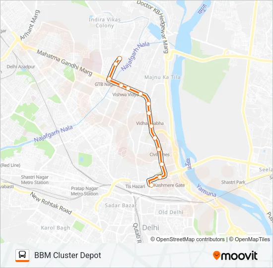 185LSTL Bus Line Map