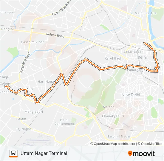 807A Bus Line Map