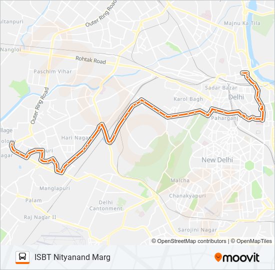 807A bus Line Map