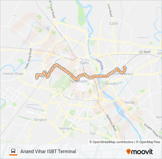 73 Bus Line Map