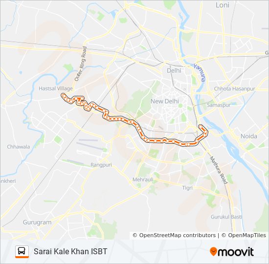 711 Route Schedules, Stops & Maps Sarai Kale Khan ISBT (Updated)
