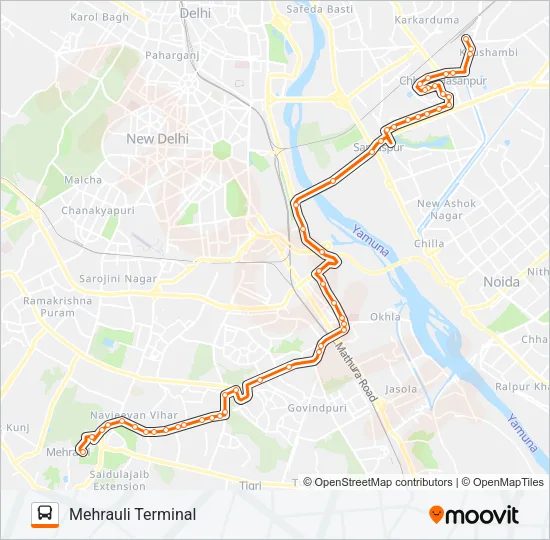 534 Bus Line Map