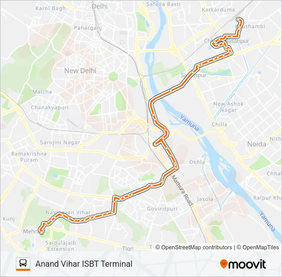 534 Bus Line Map