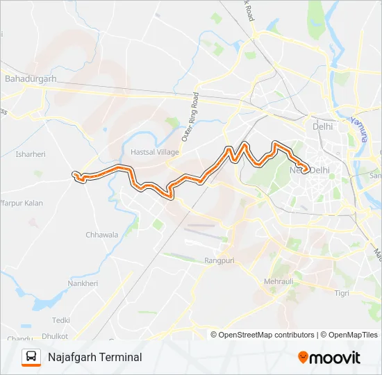 850 Bus Line Map