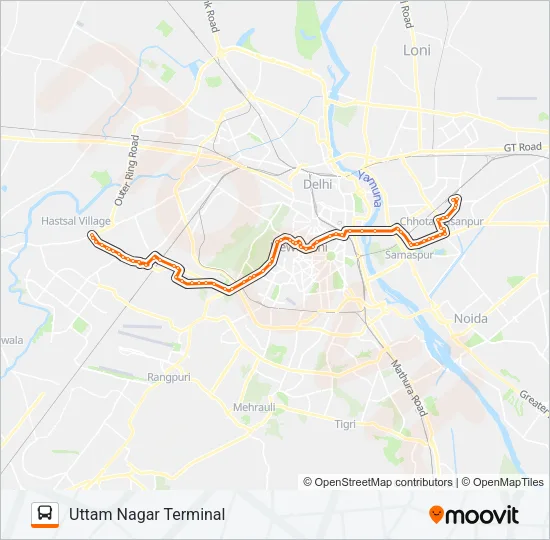 740EXT Bus Line Map
