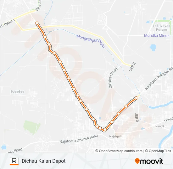 825STL Bus Line Map