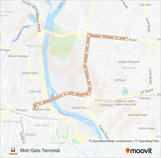 253 Bus Line Map