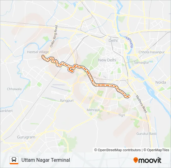 724 Bus Line Map
