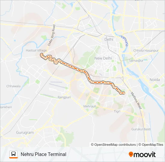 724 Bus Line Map