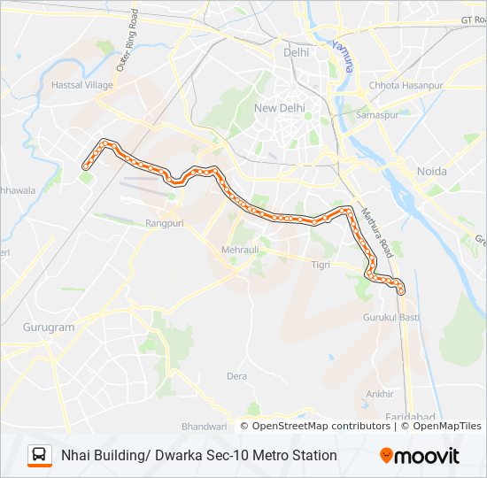 774 Route Schedules Stops Maps Nhai Building Dwarka Sec 10 Metro Station