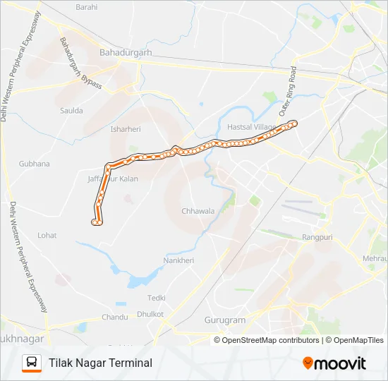 878 Bus Line Map