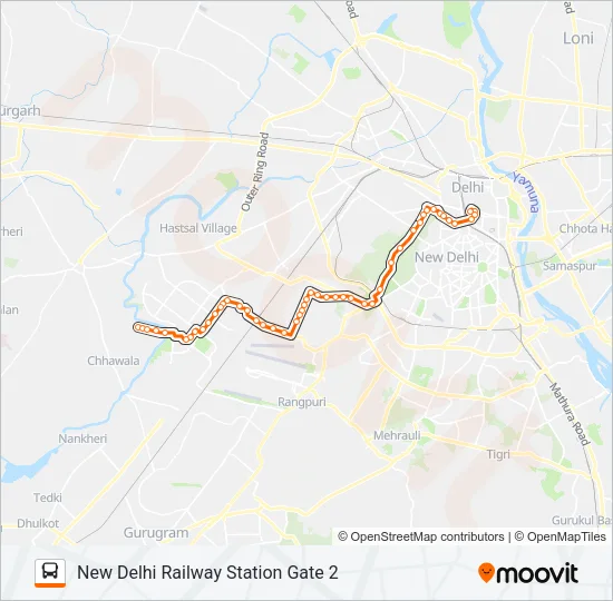 728A Bus Line Map