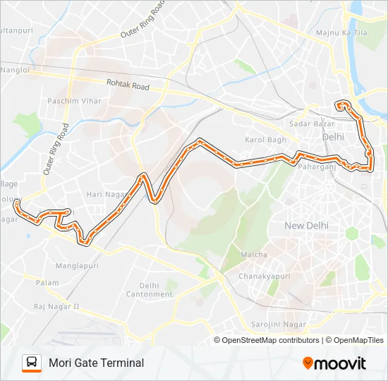 753 Bus Line Map