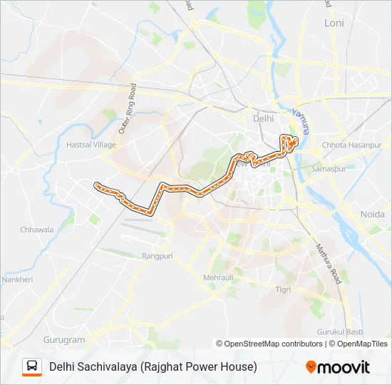 770A Bus Line Map