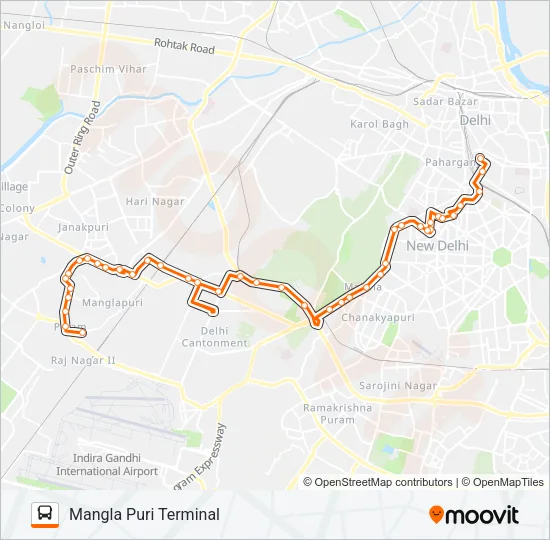 RL-77 Bus Line Map