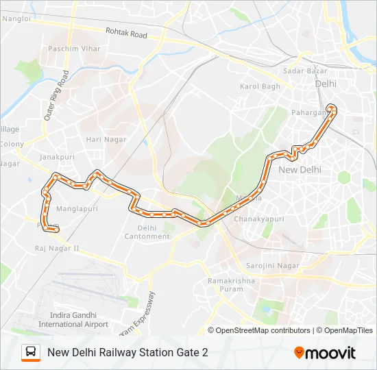 RL-77 Bus Line Map