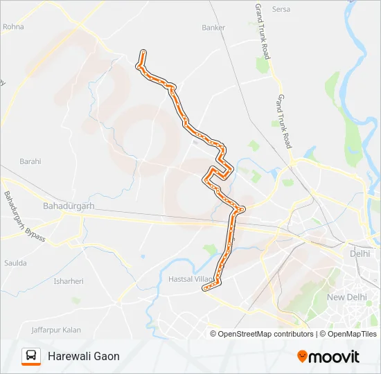 972 Bus Line Map
