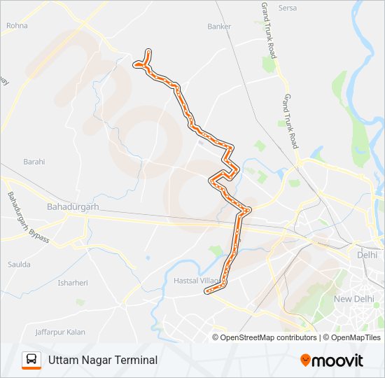 972 Bus Line Map