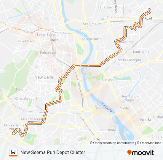336A Bus Line Map