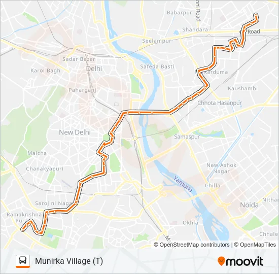 336A Bus Line Map