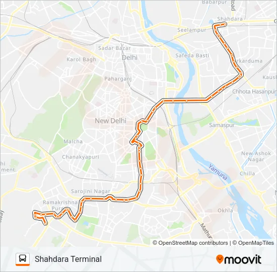 623 Bus Line Map