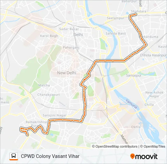 623 Bus Line Map