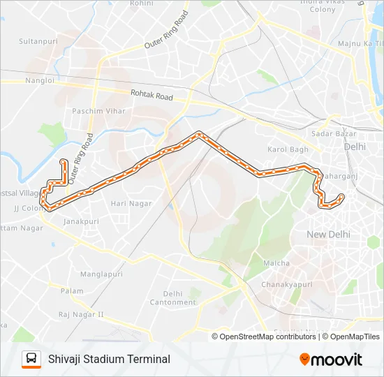 871 Bus Line Map